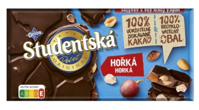 Orion Študentská pečať horká čokoláda 170 g - Klas