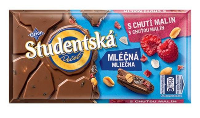 Orion Študentská pečať mliečna malina 170 g - Klas