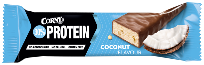 Corny Protein 30% tyčinka s mliečnou čokoládou a kokosom 50 g - Klas
