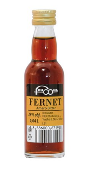 Frucona Fernet Amaro bitter 38% 0,04 l - Klas