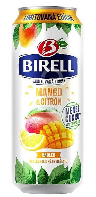Birell 0.0% Vitality mango & citrón menej cukru miešaný nealkoholický nápoj 500 ml plech - Klas