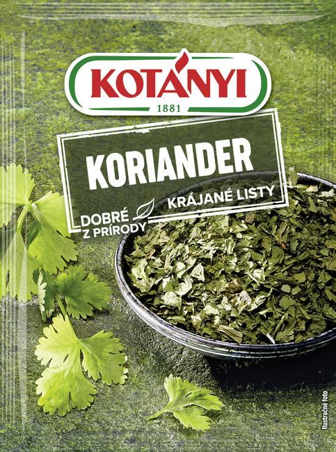 Kotányi koriandrové listy sušené 6g - Klas