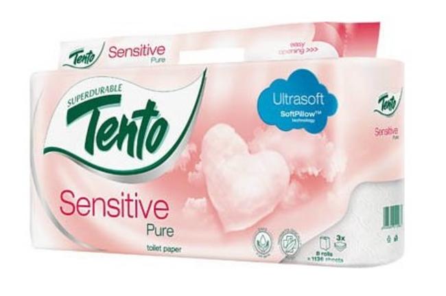 Tento Sensitive Pure toaletný papier 8 ks - Klas