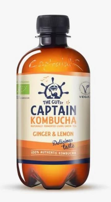 Captain Kombucha s príchuťou zázvor a citrón 400 ml - Klas