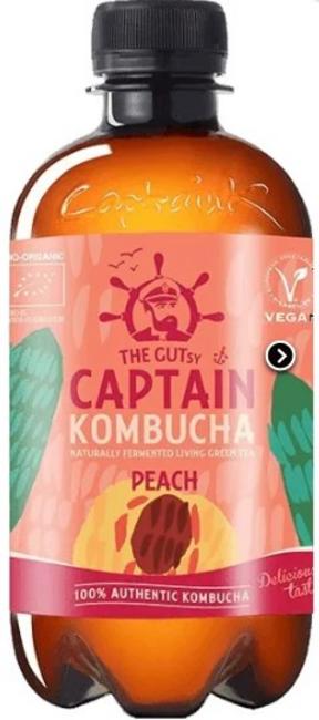 Captain Kombucha s príchuťou broskyňa 400 ml - Klas