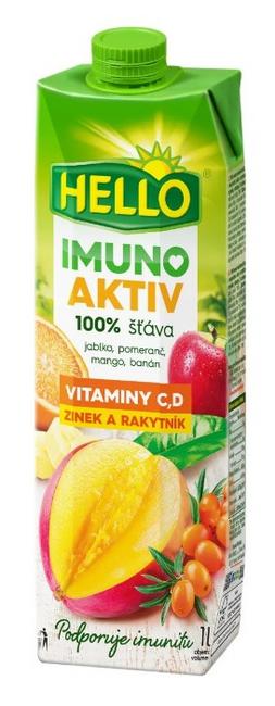 Hello Džús 100 % IMUNO rakytník 1 l - Klas