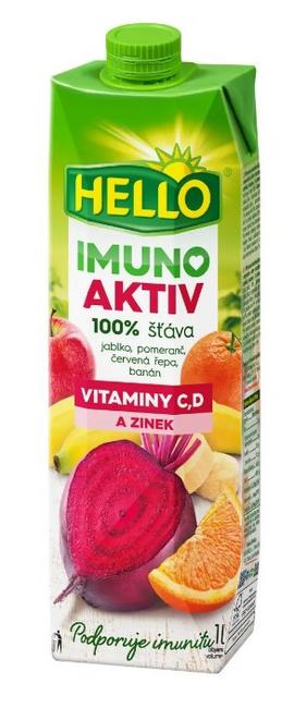Hello Džús 100 % IMUNO červená repa 1 l - Klas
