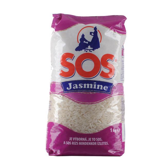 SOS Ryža dlhozrnná jazmínová bielená 1 kg - Klas