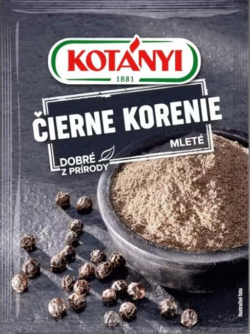 Kotányi Čierne korenie mleté 20g - Klas