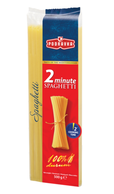Podravka špagety 2-minútové semolínové cestoviny 500g - Klas