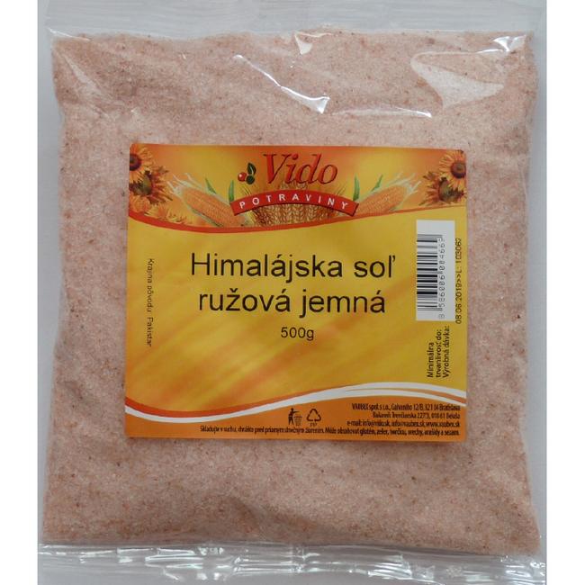 Vido Himalájska soľ ružová jemná 500 g - Klas