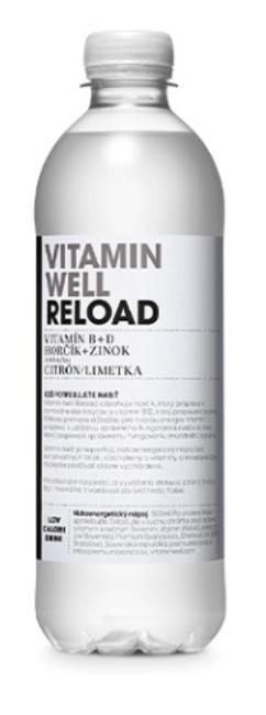 Vitamin Well Reload nápoj s príchuťou limetka a citrón 500 ml - Klas