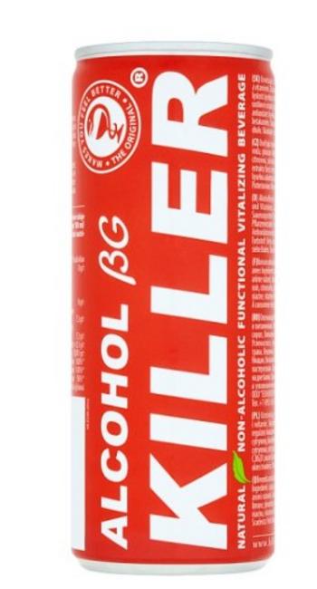 BG Alkohol Killer s práchuťou citrónu a bazy,citrónovej trávy a vitamínov 250 ml - Klas