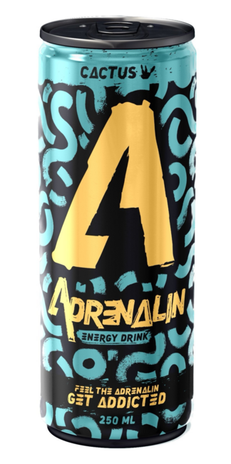 Adrenalin Energetický Nápoj s príchuťou Cactus-Kiwi-Guava 250 ml - Klas