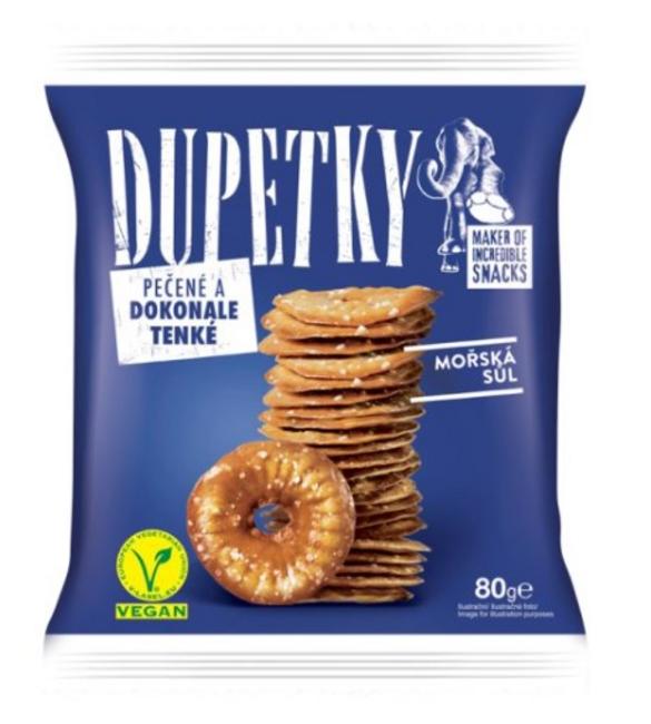 Dupetky praclíky s príchuťou morská soľ 80 g - Klas