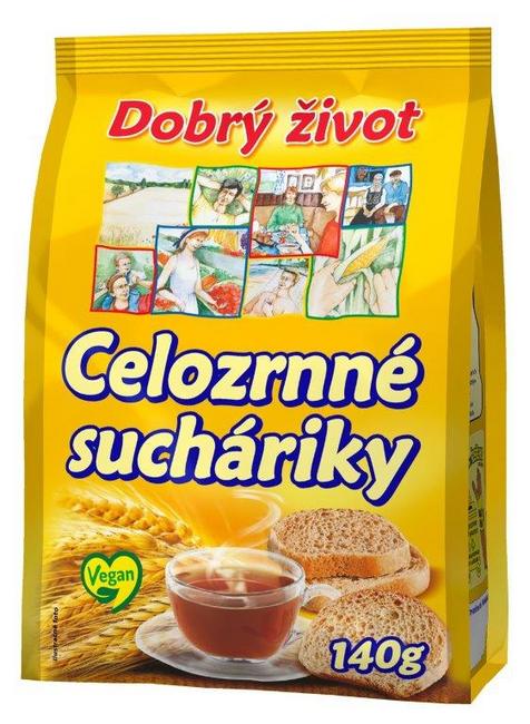 Bonavita Sucháriky Celozrnné 140 g - Klas