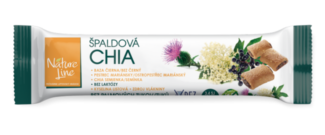 Nature Line CHIA špaldové sušienky 65g - Klas
