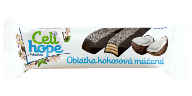Celi Hope oblátka s kokosovou náplňou máčaná 34g - Klas