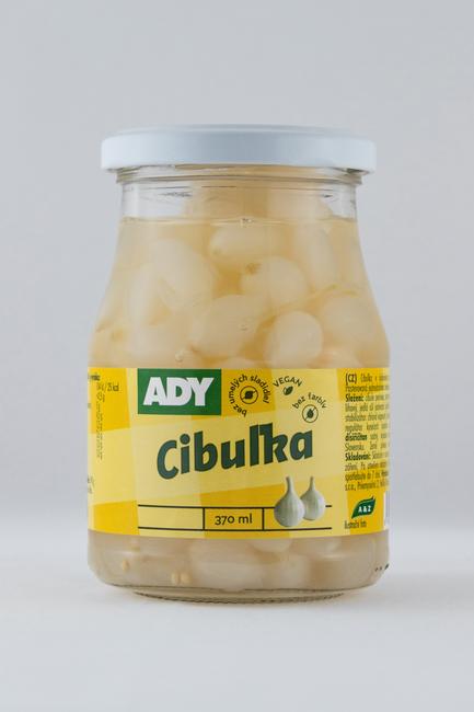 Ady sterilizovaná cibuľka v skladkokyslom náleve 330 g/PP 190 g/ - Klas