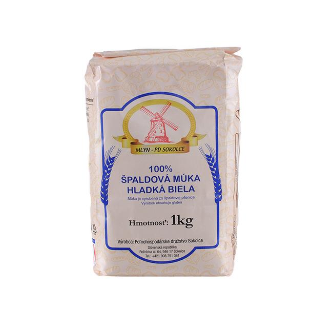 Mlyn - PD Sokolce 100% Špaldová múka hladká biela 1 kg - Klas