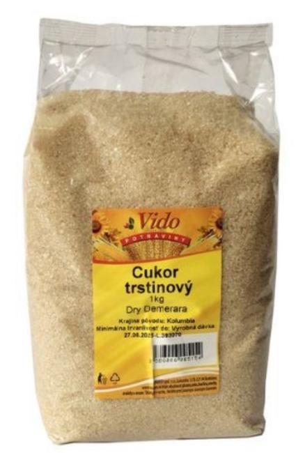Vido Trstinový cukor dry demerara 1kg - Klas