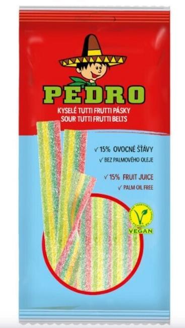 Pedro pásiky kyslé tutti frutti 80 g - Klas