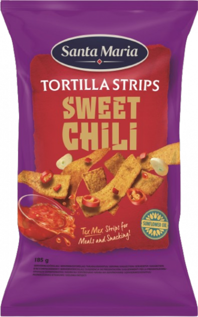 Santa Maria Chips tortilla Sweet Chili 185 g - Klas