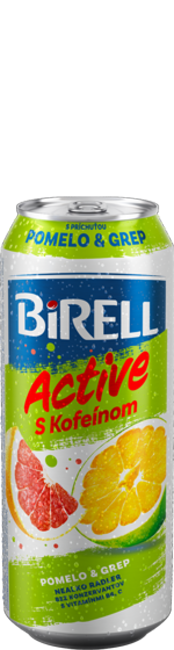 Birell 0.0% Energy pomelo a grep miešaný nealkoholický nápoj s kofeínom 500 ml plechovka - Klas