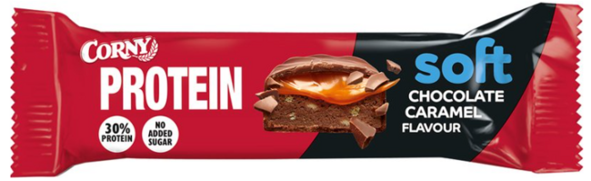 Corny SOFT Protein 30% tyčinka čokoláda karamel 45 g - Klas