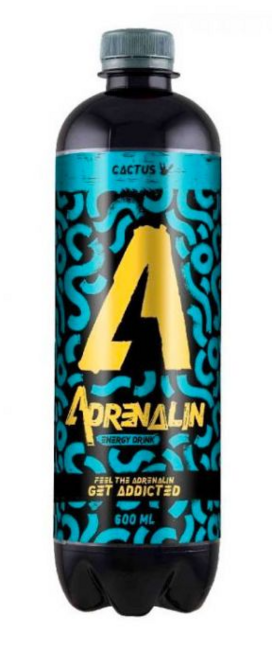 Adrenalín Energetický Nápoj Kaktus 600 ml - Klas