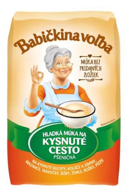 Babičkina Voľba Múka hladká na kysnuté cesto pšeničná 1 kg - Klas