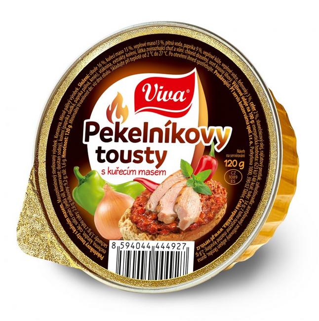 Viva Pekelníkovy tousty s kuracím mäsom 120 g - Klas