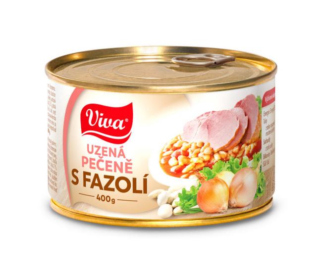 Viva Pečienka údená s fazuľou 400 g - Klas