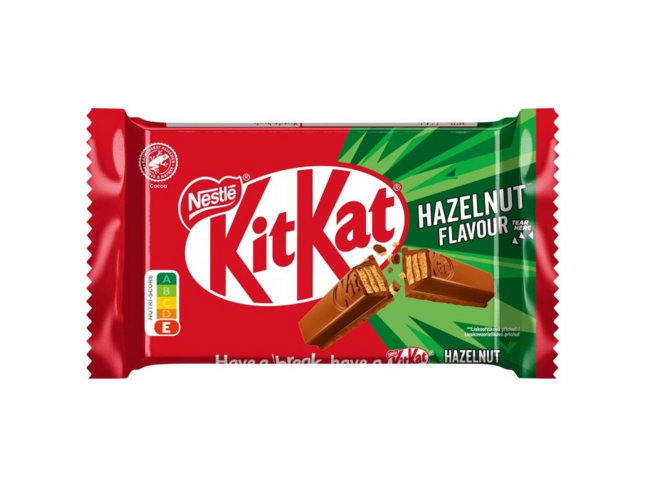 Nestlé Kitkat 4Finger Čokoládová tyčinka s oplatkou a lieskovoorieškovou príchuťou 41,5g - Klas