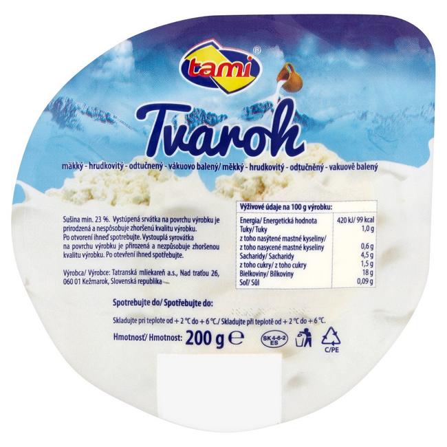 Tami Tvaroh 200 g - Klas
