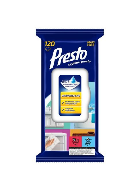 Presto Vlhčené obrúsky univerzálne 120 ks - Klas