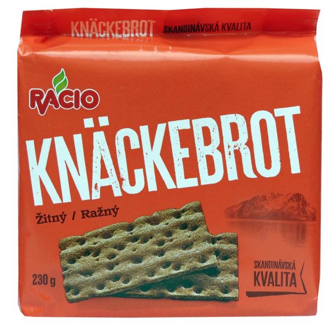 Racio Knäckebrot celozrnný ražný 230 g - Klas