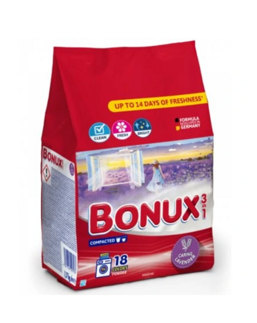 Bonux Levander prací prášok na farebné prádlo 18PD 1,17kg - Klas