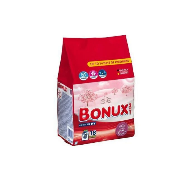 Bonux Magnolia prací prášok na bielu bielizeň 18 PD 1,17 kg - Klas