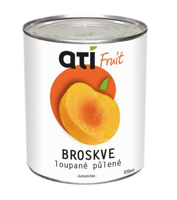 Ati Kompót broskyne lúpané polené 850 ml /PP 470 g/ - Klas