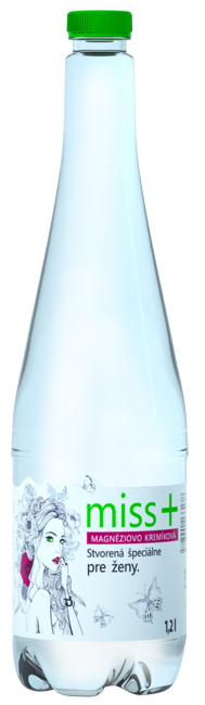 MISS+ magnéziovo-kremíková perlivá prírodná minerálna voda 1,2 l - Klas