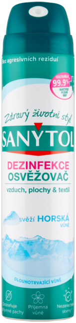 Sanytol osviežovač vzduchu, plôch, textílií Horská vôňa 300 ml - Klas