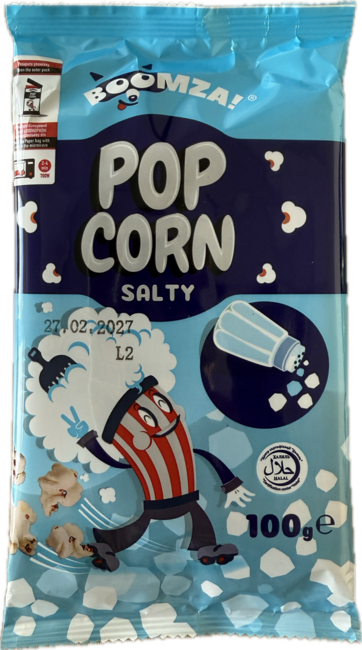 BOOMZA Popcorn do mikrovlnej rúry slaný 100 g - Klas