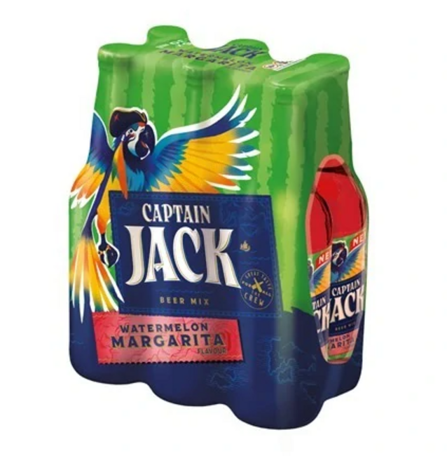 Captain Jack špeciálny ležiak svetlý s chuťou Watermelon 330ml fľaša - Klas