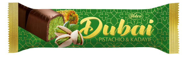 Vobro Tyčinka Dubai Pistacio & Kadayif 37,5g - Klas