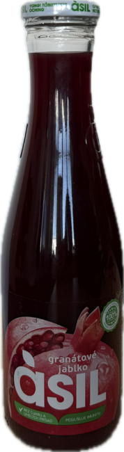 Ásil 100% šťava granátové jablko 640 ml - Klas
