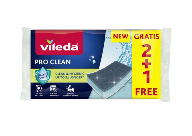 Vileda hubka Pro Clean 2+1ks grátis - Klas