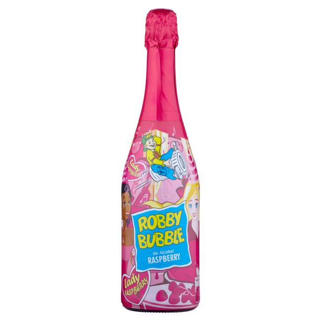 Robby Bubble Raspberry sýtený nealkoholický nápoj ochutený 750 ml - Klas