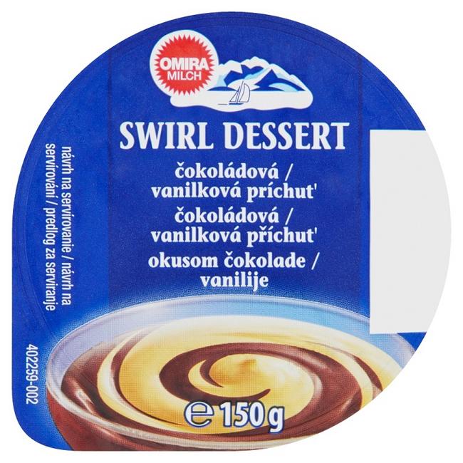 Omira Milch Swirl Dessert čokoládovo-vanilková príchuť 150 g - Klas