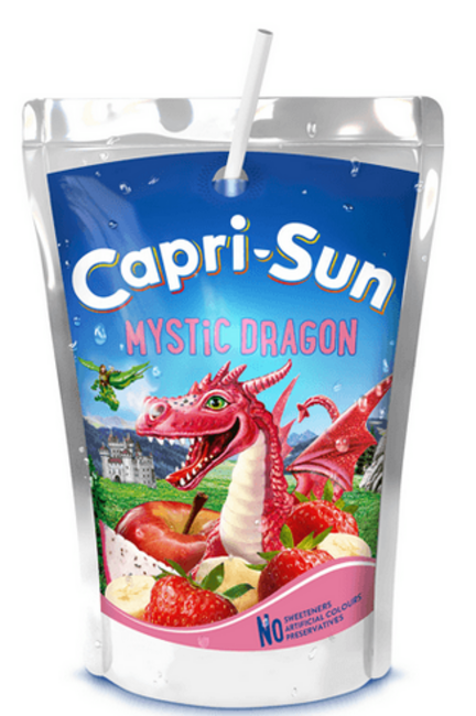 Capri-Sun Mystic Dragon nesýtený nealkoholický ovocný nápoj 200 ml - Klas